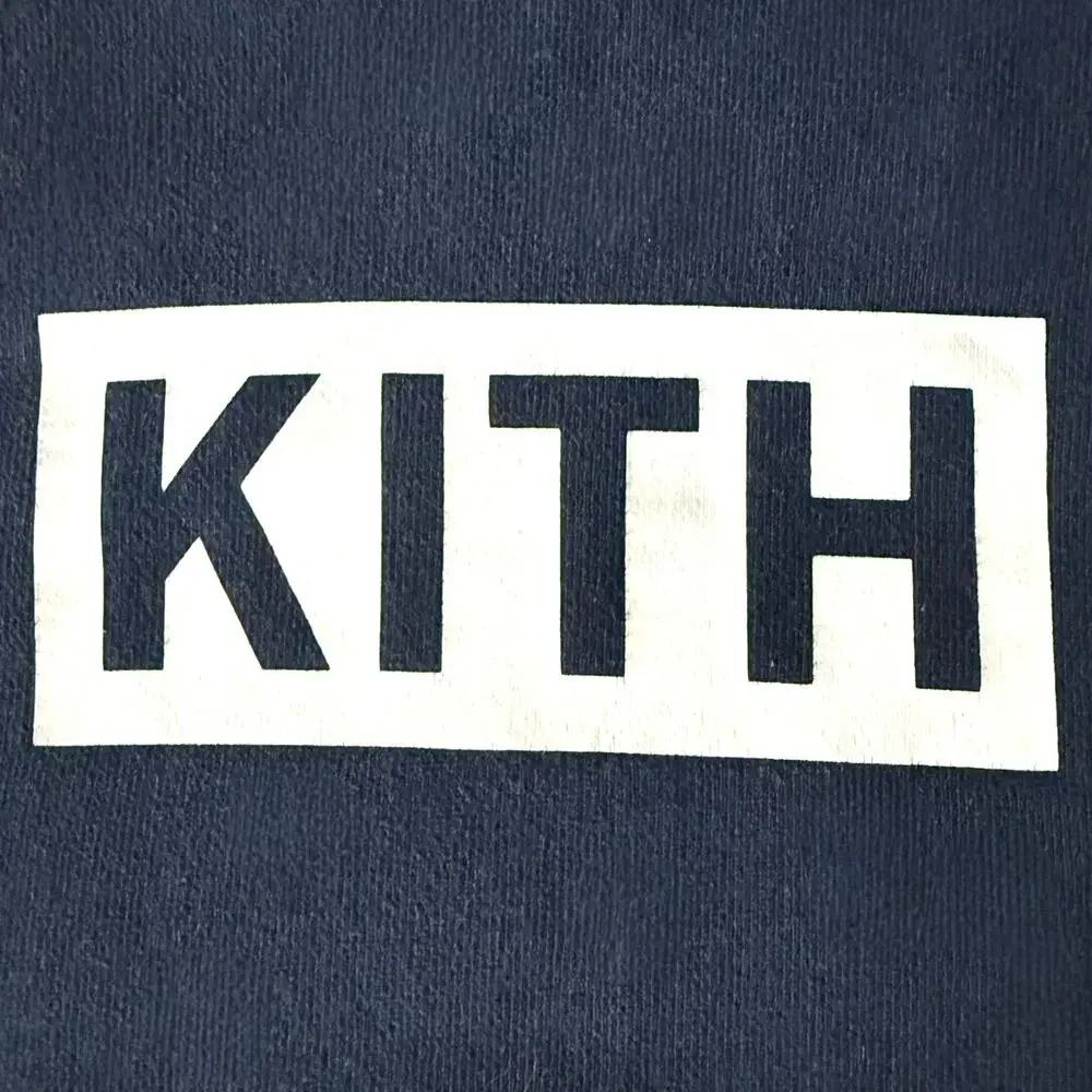 KITH 2016 Navy Original Box Logo Pullover Hoodie Men’s S - Designer Rare Preppy - Picture 4 of 16